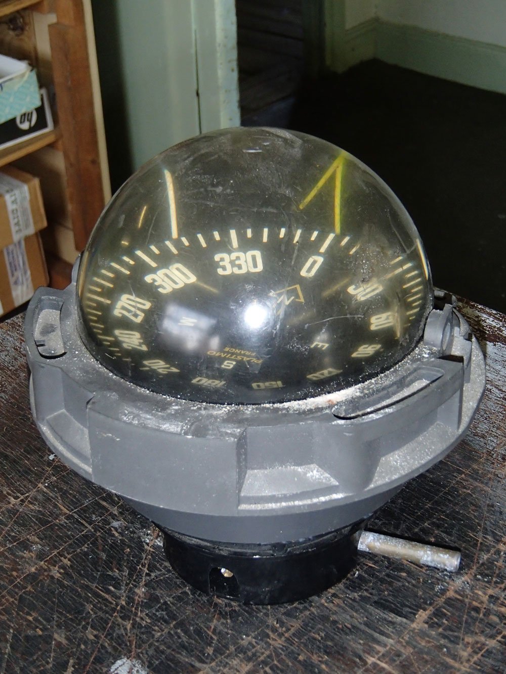 Big K LED ball compass Boat compass Marine Compass Compass Compass Navigation white compass R SODIAL