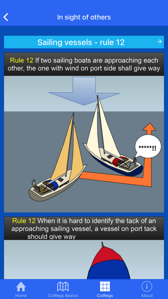 Learn to Sail - Sunsail Sailing Schools Colregs App for iPhone & Android